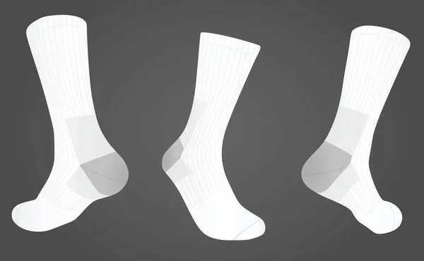 Ponožky přední a zadní pohled — Stockový vektor