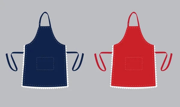两个厨房围裙 — 图库矢量图片