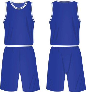 Basketball uniform. vector illustration clipart