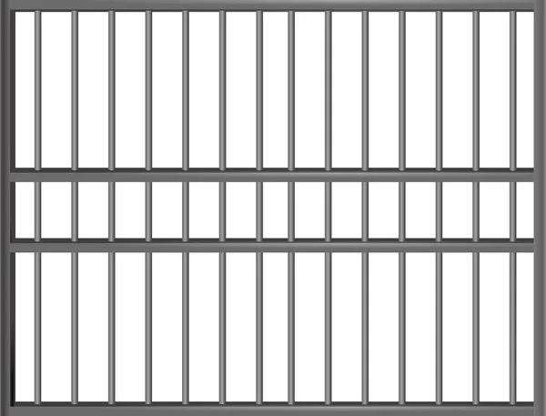 Prison Barson White Background Vector — Stock Vector