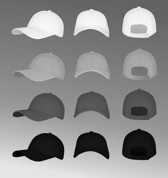 Casquettes Baseball Illustration Vectorielle — Image vectorielle