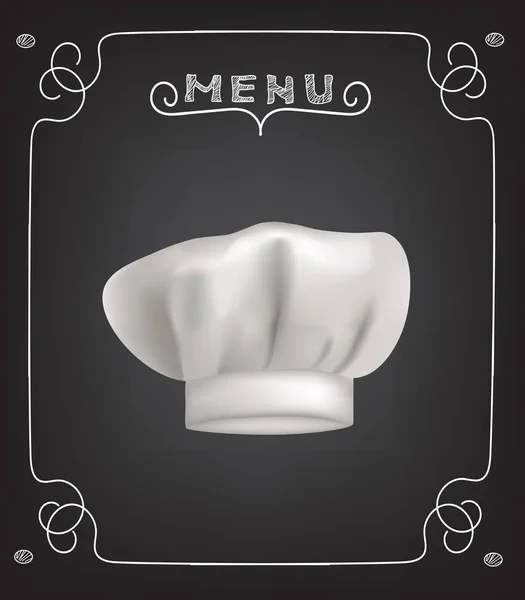 Restoran menü tasarımı üzerinde yazı tahtası