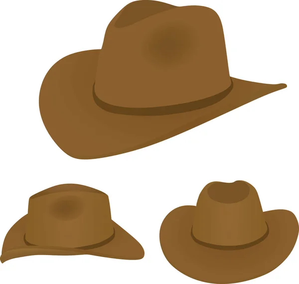 Kovboy Şapkası Vektör Illüstrasyonu — Stok Vektör