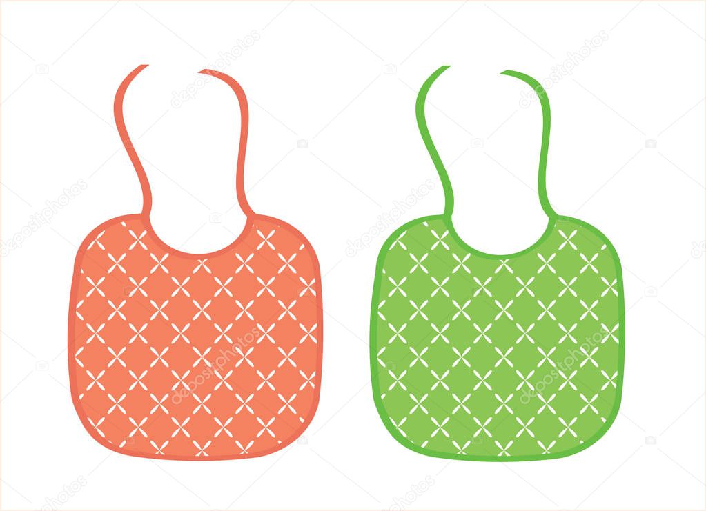 Two baby aprons for boy and girl
