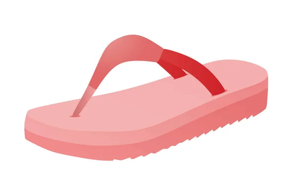 Pink Flip Flops Vector Illustration — Stock Vector