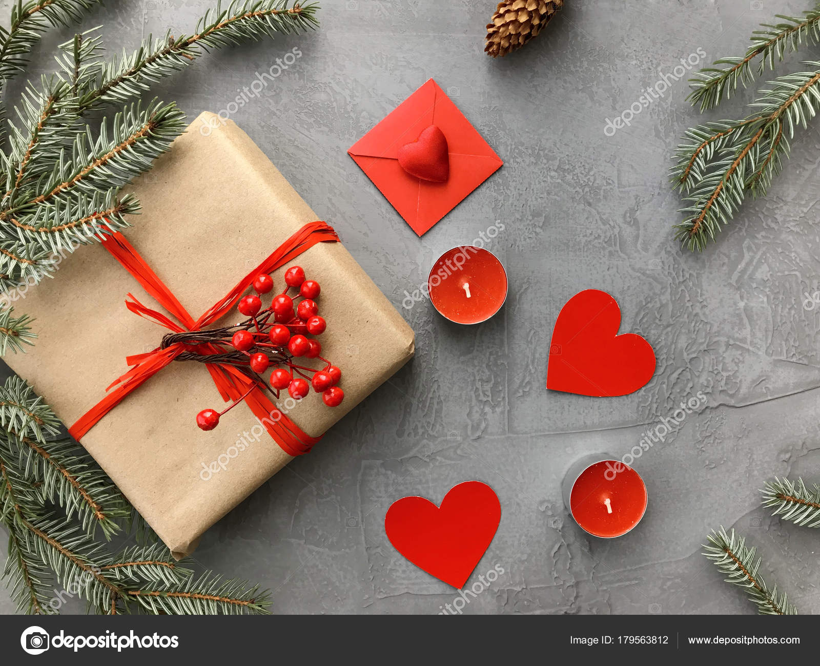 Valentine Day Composition Romantic Decorations Gift Box Candles