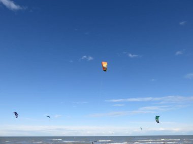 Deniz manzarası, Kadife plajından Adriyatik denizi manzarası Marche'nin bir deniz kasabası olan Senigallia'dan güzel bir manzara