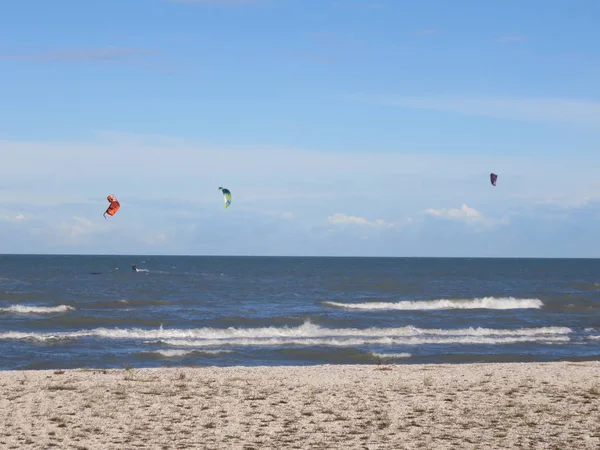 Deniz manzarası, Kadife plajından Adriyatik denizi manzarası Marche'nin bir deniz kasabası olan Senigallia'dan güzel bir manzara
