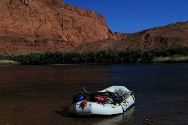 Güney Utah Colorado nehirde rafting