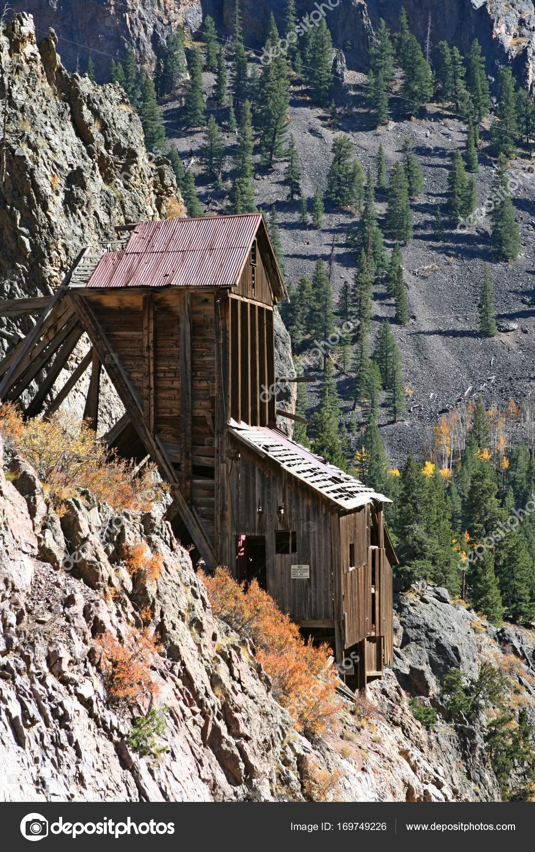 Old Mines located in the Rocky Mountains — Stock Photo © ron