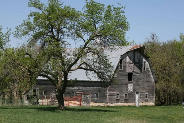 Fienili nel Midwest — Foto Stock