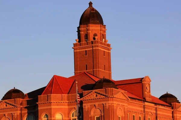 County Court House sits in the rays of the early morning sunlight