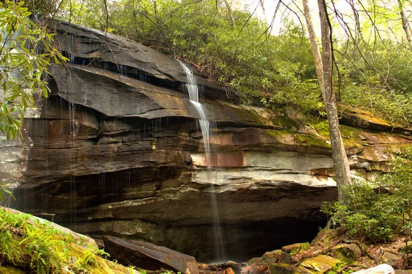 Stromend Water Valt Langs Blue Ridge Parkway — Stockfoto