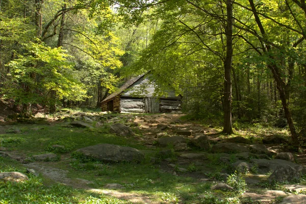 Celeiro Noah Bud Ogle Lugar Parque Nacional Great Smoky Mountains — Fotografia de Stock