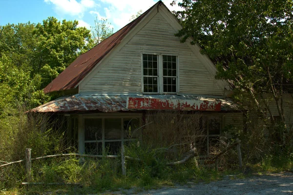 Verlaten Land Winkel Een Klein Stadje Gelegen Smokey Mountains — Stockfoto