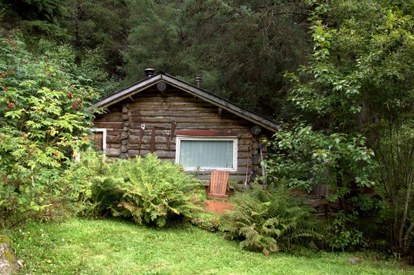 Cabina alla miniera d'oro di Crow Creek — Foto Stock