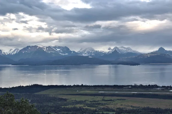 Chaîne de montagnes Kenai autour de Homer Alaska — Photo