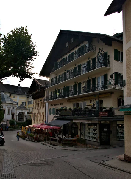 Wolfgang Salzkammergut Österrikisk Stad Öster Salzburg Pilgrimsfärden Kyrkan Med Utsikt — Stockfoto