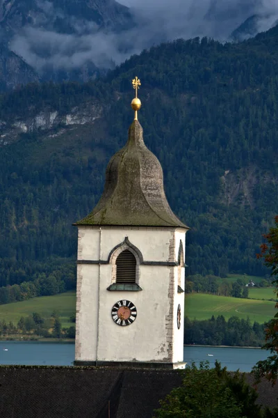 Wolfgang Στο Salzkammergut Είναι Μια Πόλη Της Αγοράς Στην Κεντρική — Φωτογραφία Αρχείου