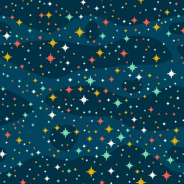 Estrellas en el cielo — Vector de stock