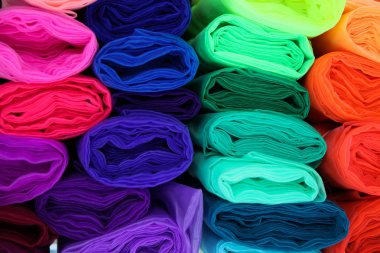 çok renkli bir kumaş