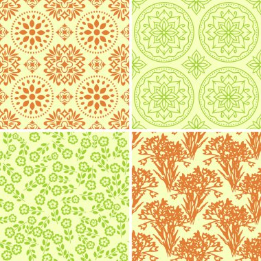 Dikişsiz desen seti