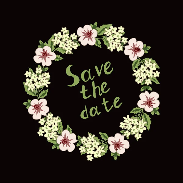 Dekoratif çiçek çerçevesi