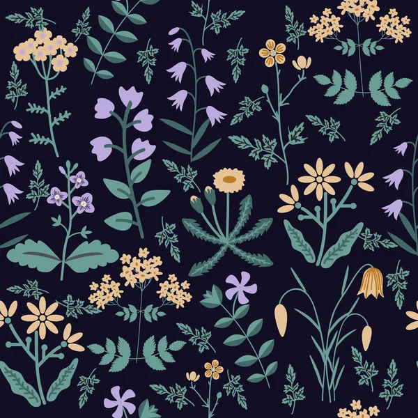 Modèle floral sans couture — Image vectorielle