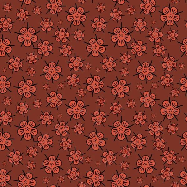 Modèle floral sans couture — Image vectorielle