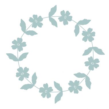 Dekoratif çiçek çerçevesi