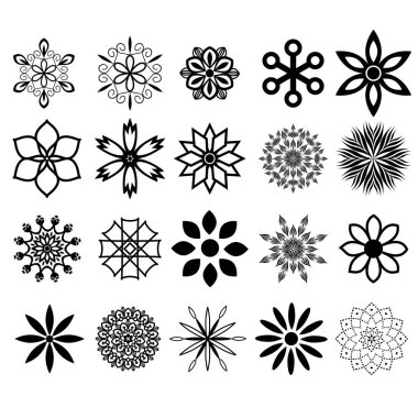 dekoratif öğeler kümesi