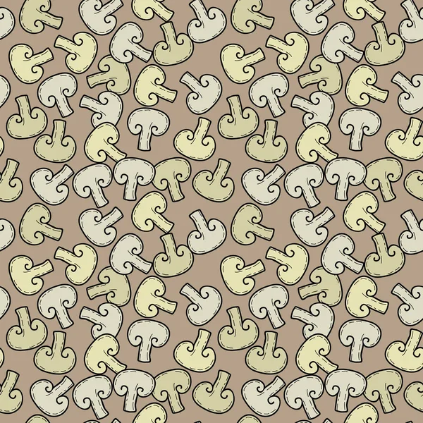 Seamless mushrooms pattern — Stock Vector