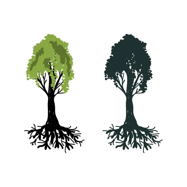 Δέντρα διανυσματικά εικονογράφηση — Διανυσματικό Αρχείο