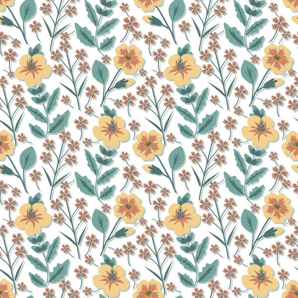 Seamless floral pattern — Stock Vector