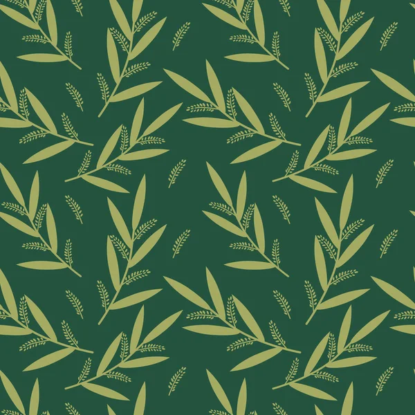 Sömlös willow mönster — Stock vektor