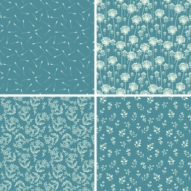 Dikişsiz çiçek desenleri