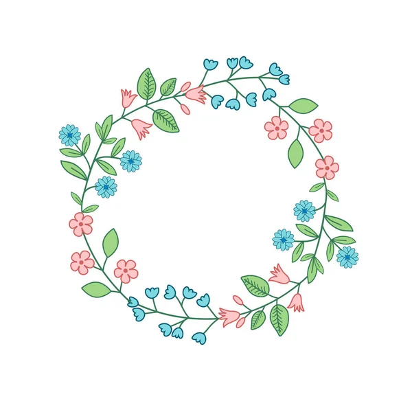 Marco floral decorativo — Archivo Imágenes Vectoriales