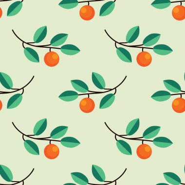 Kusursuz turuncu vektör dekoratif desen