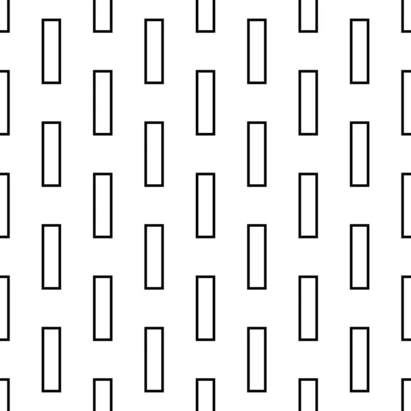 Kusursuz Geometrik Siyah Beyaz Desen — Stok Vektör