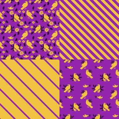 Kusursuz kuşlar ve geometrik desenler