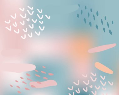 El çizimi şekilli soyut arkaplan