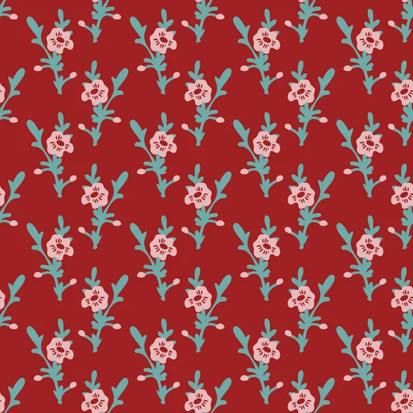 Naadloos Patroon Met Decoratieve Bloemen — Stockvector