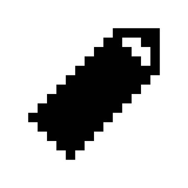 Kalem izole edilmiş basit vektör simgesi