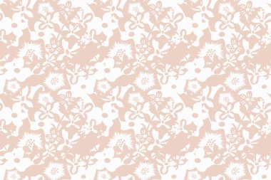 Pastel çiçekli vektör dekoratif arka plan