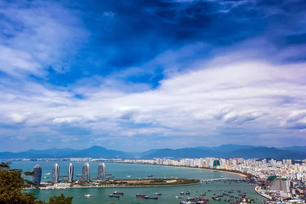 Phoenix Island de Sanya Presidente Resort apartamento, Hainan Sheng, Sanya Shi, Tianya Qu, China. — Foto de Stock