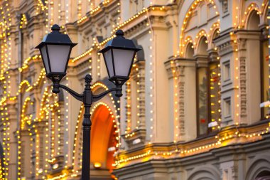 Şehir elektrik direği, Moskova, Rusya Federasyonu.