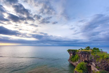 Balangan plaj manzarası, Jimbaran, Güney Kuta, Bali, Endonezya.