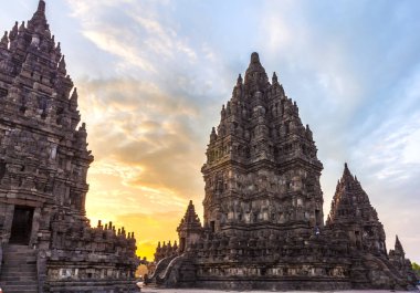 Candi Prambanan Hindu Tapınağı, Yogyakarta, Jawa, Endonezya.