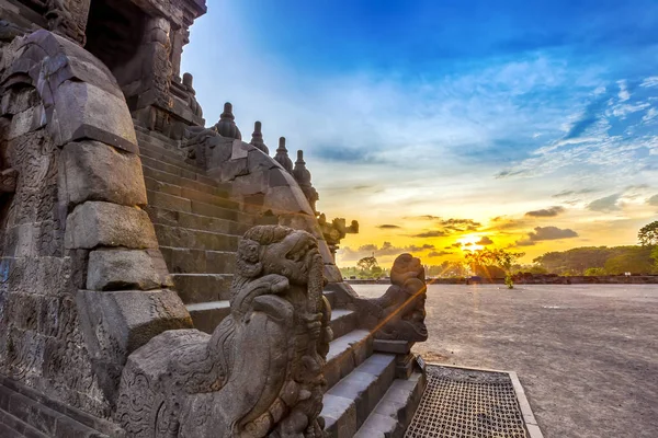 Candi Prambanan Hindu Tapınağı, Yogyakarta, Jawa, Endonezya. — Stok fotoğraf