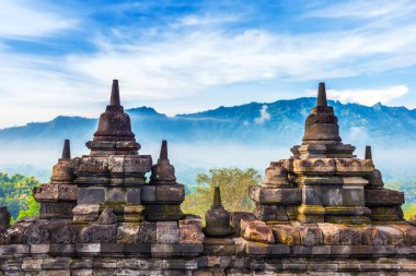 Candi Borobudur, Yogyakarta, Jawa, Endonezya.